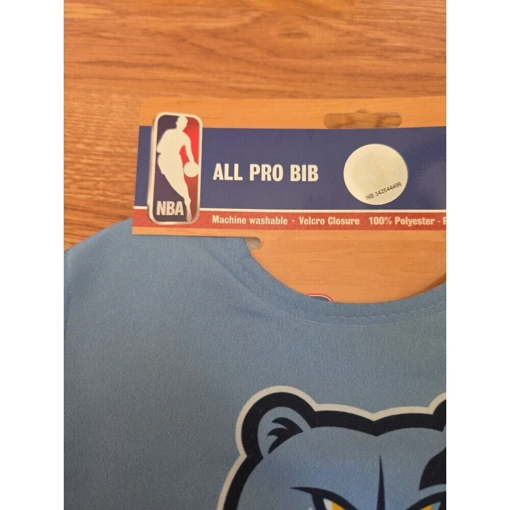 NBA Memphis Grizzlies Baby Bib All Pro NWT Basketball Washable